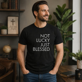 幸運ではなく祝福された聖パトリックのクリスチャン Tシャツ