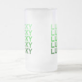 幸運で幸運で幸運な幸運 フロストグラスビールジョッキ (中央)