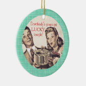 幸運で新しい鍋の料理用のクリスマスのオーナメント セラミックオーナメント (右)