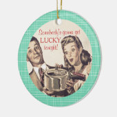 幸運で新しい鍋の料理用のクリスマスのオーナメント セラミックオーナメント (左)