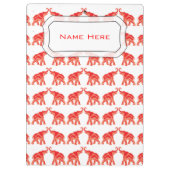 幸運で赤い象 クリップボード (裏面)