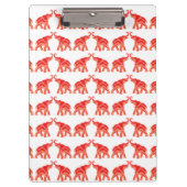 幸運で赤い象 クリップボード (正面)