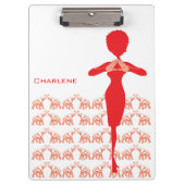 幸運で赤い象 クリップボード (正面)