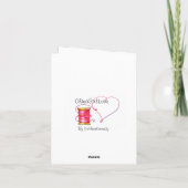 幸運との-長い毛ありがとう サンキューカード (裏面)