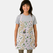 幸運と喜びコイン&グリーンシャームロックSt patricks day エプロン (インサイチュ)