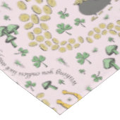 幸運と喜びコイン&グリーンシャームロックSt patricks day テーブルクロス (アングル)