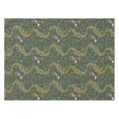 幸運と喜びコイン&グリーンシャームロックSt patricks day テーブルクロス (正面(横))