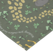 幸運と喜びコイン&グリーンシャームロックSt patricks day テーブルクロス (アングル)