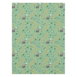 幸運と喜びコイン&グリーンシャームロックSt patricks day テーブルクロス