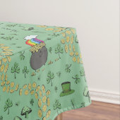 幸運と喜びコイン&グリーンシャームロックSt patricks day テーブルクロス (インサイチュ)