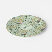 幸運と喜びコイン&グリーンシャームロックSt patricks day ペーパープレート (アングル)