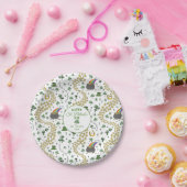 幸運と喜びコイン&グリーンシャームロックSt patricks day ペーパープレート (パーティー)