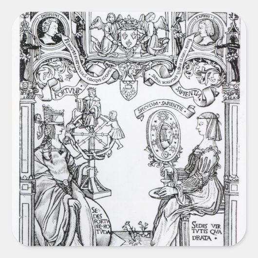 幸運と知恵 スクエアシール (正面)