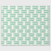 幸運と緑の白い贈り物 ラッピングペーパー (フラット)