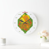 幸運と胸の悪意 ラージ壁時計 (ホーム)