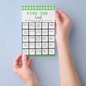 幸運なことにゲストビンゴベビーシャワーゲームを見つける チラシ (ハンドル)