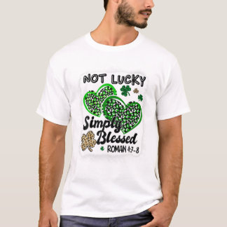 幸運なるシンプルに祝福された通り Tシャツ
