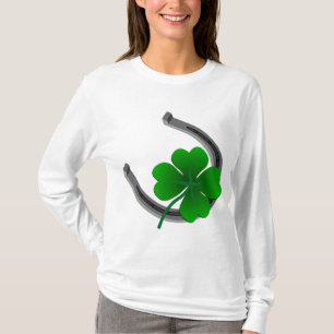 幸運なアイルランドの女性ワイシャツのセントパトリックのワイシャツのギフト Tシャツ