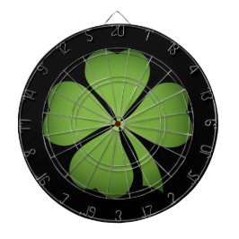 幸運なアイルランド人4の葉のクローバー ダーツボード