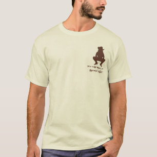 幸運なアヒルの農場のTシャツのロゴの背部 Tシャツ