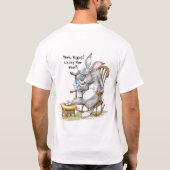 幸運なウサギ足 Tシャツ (裏面)