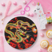 幸運なエネルギーの素晴らしいドラゴンの火 ペーパープレート (パーティー)