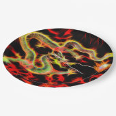 幸運なエネルギーの素晴らしいドラゴンの火 ペーパープレート (アングル)