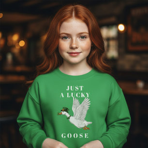 幸運なガチョウただひとり アイルランド人のためのセントパトリックデー Tシャツ