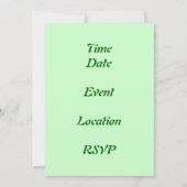 幸運なキリン 招待状 (裏面)