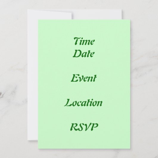 幸運なキリン 招待状 (裏面)