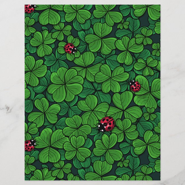 幸運なクローバーを見つける (正面)