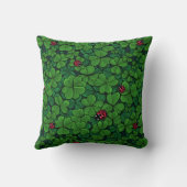 幸運なクローバーを見つける クッション (裏面)