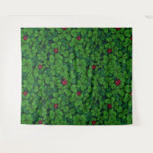 幸運なクローバーを見つける タペストリー (正面(横))