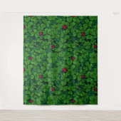 幸運なクローバーを見つける タペストリー (正面)