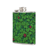 幸運なクローバーを見つける フラスク (左)