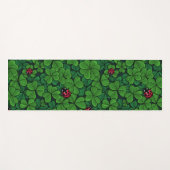 幸運なクローバーを見つける ヨガマット (正面(横))