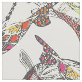 幸運なコイオフ白 ファブリック (クローズアップ)