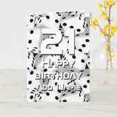 幸運なサイコロ カード (黄色い花)