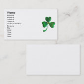 幸運なシャムロックのハート1 名刺 (正面/裏面)