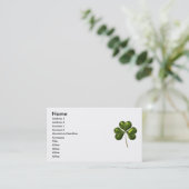 幸運なシャムロック1 名刺 (スタンド正面)