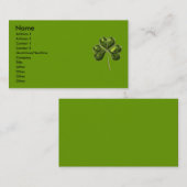 幸運なシャムロック1A 名刺 (正面/裏面)