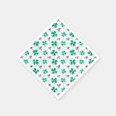 幸運なシャムロック スタンダードカクテルナプキン (角)