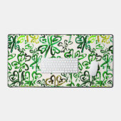 幸運なシャムロック デスクマット (キーボード&マウス)