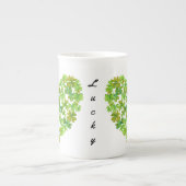 幸運なシャムロック ボーンチャイナマグカップ (正面)