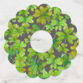 幸運なシャムロック ワイングラスタグ (正面)