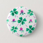 幸運なシャムロック 缶バッジ (正面)