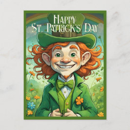 幸運なスマイルがセントパトリックの日に シーズンポストカード