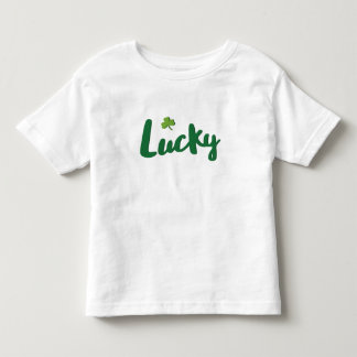 幸運なセントパトリックの日のTシャツの幼児 トドラーTシャツ