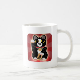幸運なタキシード猫家庭で コーヒーマグカップ