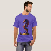 幸運なタツノオトシゴの友達 Tシャツ (正面フル)